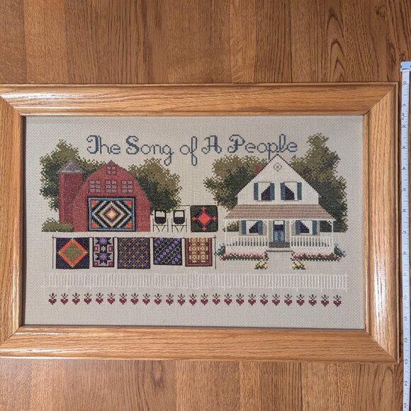 The Song of A People Framed Cross-stitch - Picture 2 of 2